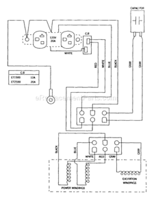 Page C Diagram and Parts List for 1263-0  Briggs and Stratton Generator
